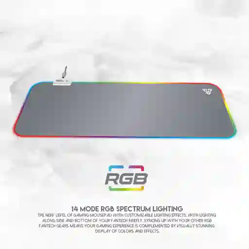 Mousepad Xl 80x30 Firefly Rgb Space Edition