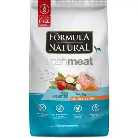 Formula Natural Fresh Meat - Perros Cachorros Razas Grandes Y Gigantes - Pollo, Mandioca Y Curcuma - 2,5 Kg