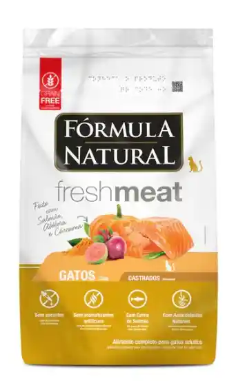 Formula Natural Fresh Meat - Gatos Adultos Castrado - Salmon, Calabaza Y Curcuma - 1kg