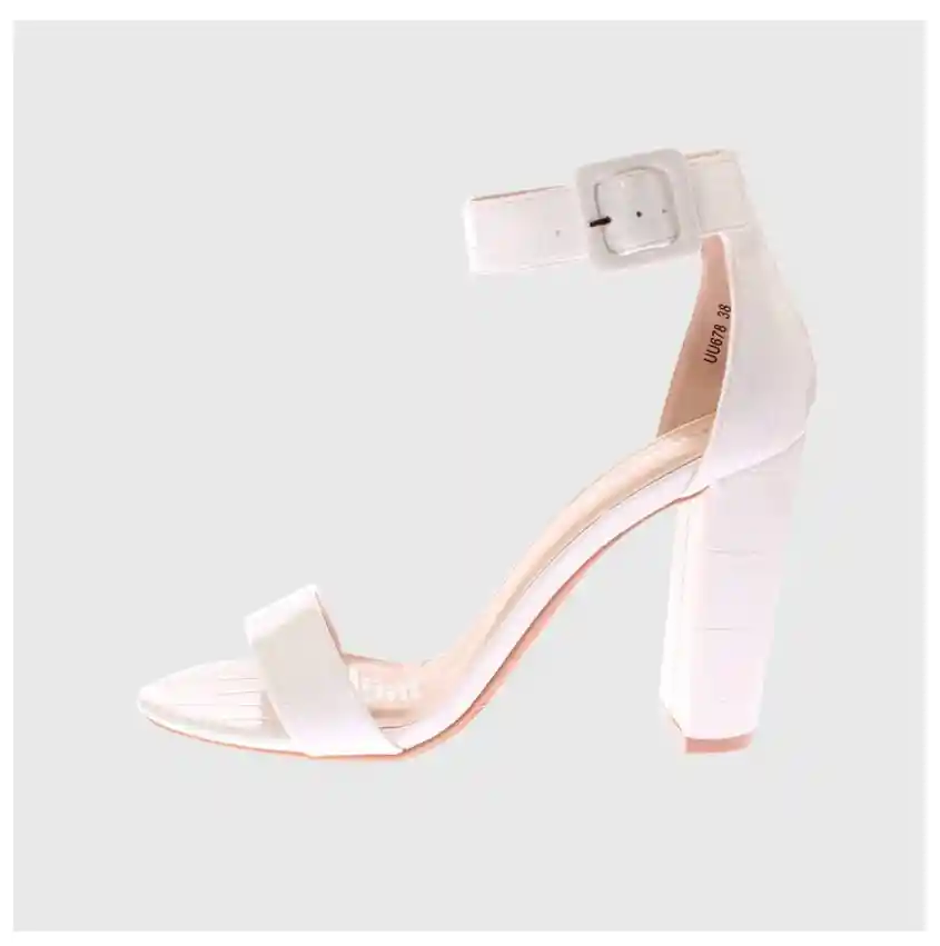 Tacones De Mujer - Sandalias Blanco 37