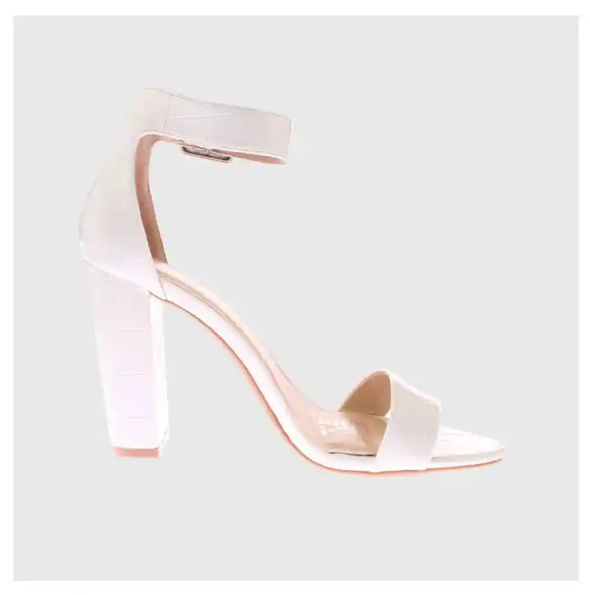 Tacones De Mujer - Sandalias Blanco 40