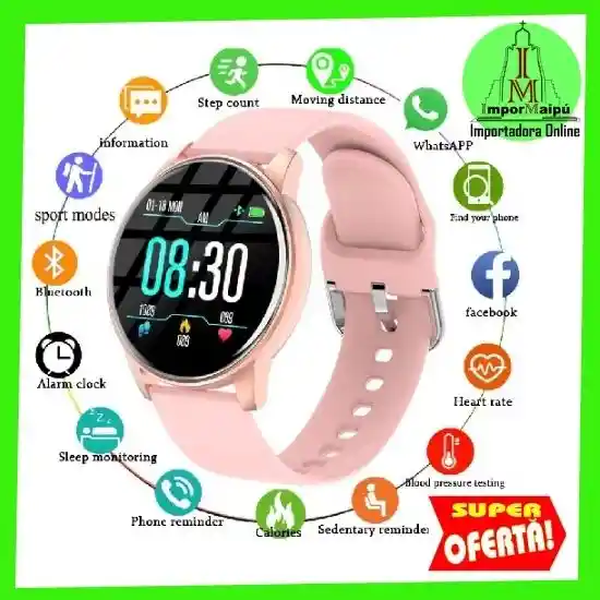 Reloj Inteligente Smartwatch Lige Deportivo Android E Ios Impermeable Bluetooth