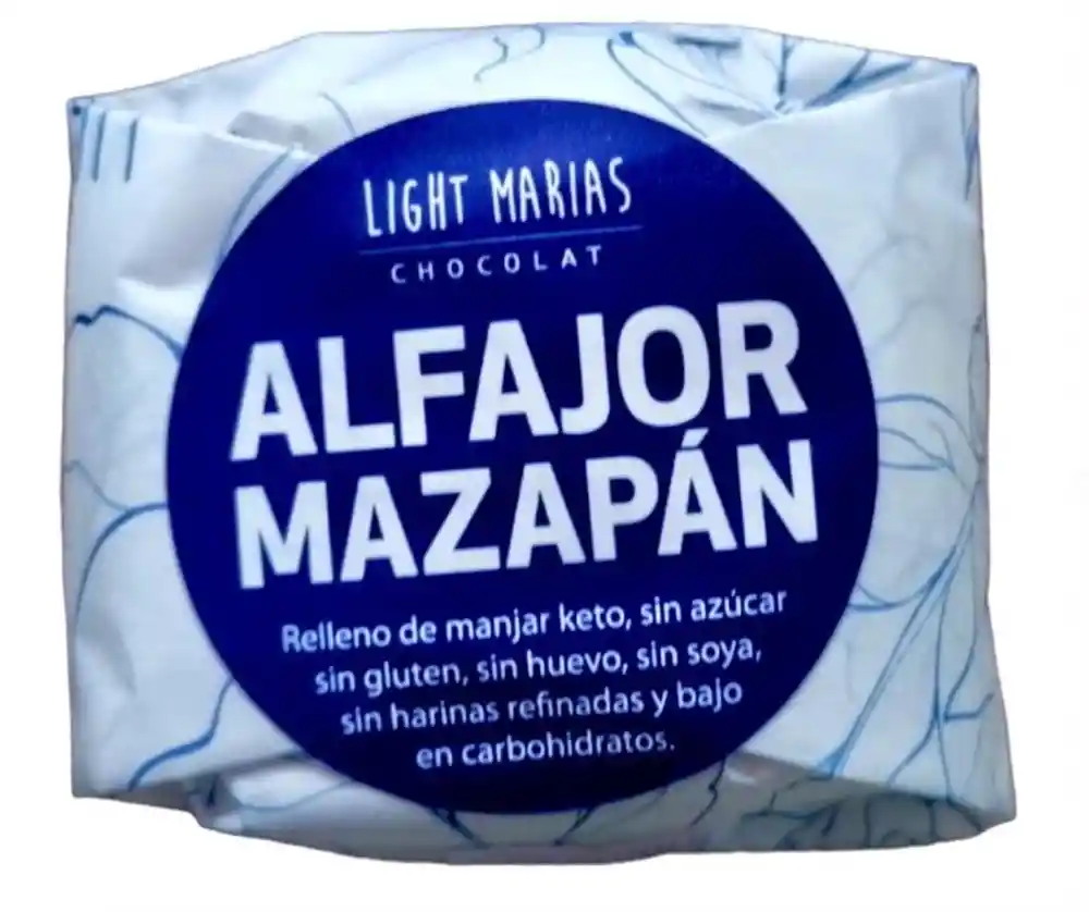 Light Marias - Alfajor De Mazapán Con Manjar Keto (sin Gluten) 65g