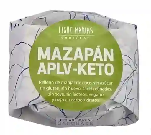 Light Marias - Alfajor Aplv-keto Mazapán Relleno De Manjar De Coco (vegano, Sin Gluten)
