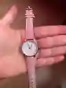 Reloj De Pulsera Dama Mujer Cuarzo Correa Cuero Analogo De Lujo Esfera Cronógrafo Dorado Rosa