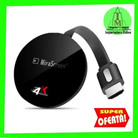 Mirascreen Dongle Original Chromecast G7 Wifi Hdmi 4k Ultra Hd Airplay Tv Duplicador Pantalla Google Stick Bluetooth Inalambrico