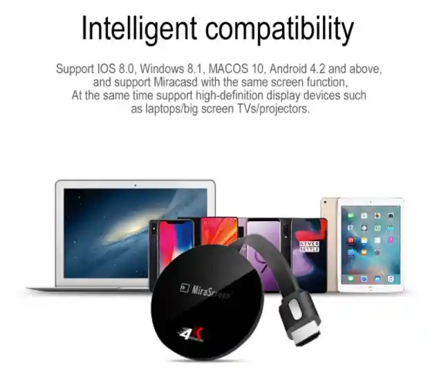 Mirascreen Dongle Original Chromecast G7 Wifi Hdmi 4k Ultra Hd Airplay Tv Duplicador Pantalla Google Stick Bluetooth Inalambrico