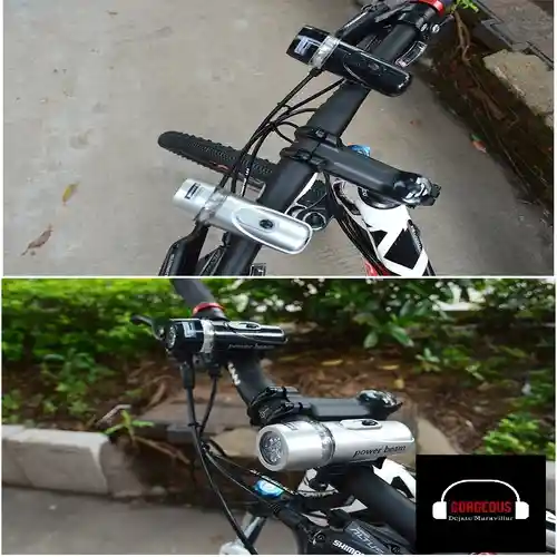 Luz Linterna Led Para Bicicleta Delantera Y Trasera Roja De Bicicleta Pilas Aaa (no Incluídas)