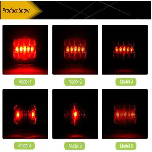 Luz Linterna Led Para Bicicleta Delantera Y Trasera Roja De Bicicleta Pilas Aaa (no Incluídas)