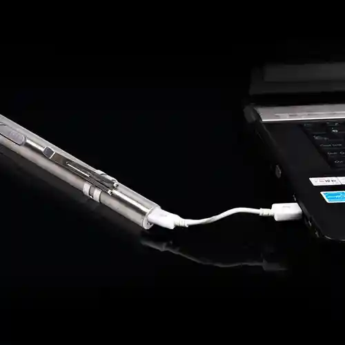 Linterna Tipo Lapiz Led Medica Para Diagnostico Medico Aluminio Recargable De Bolsillo Para Ojos 1 Led