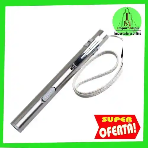 Linterna Tipo Lapiz Led Medica Para Diagnostico 2 En 1 Aluminio Medico Recargable Usb De Bolsillo Para Ojos