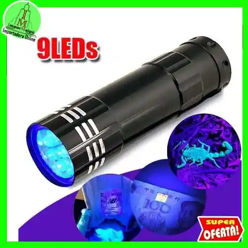Linterna Tipo Lapiz Led Luz Uv Ultravioleta Laser Pilas De Bolsillo Para Billetes Fluidos