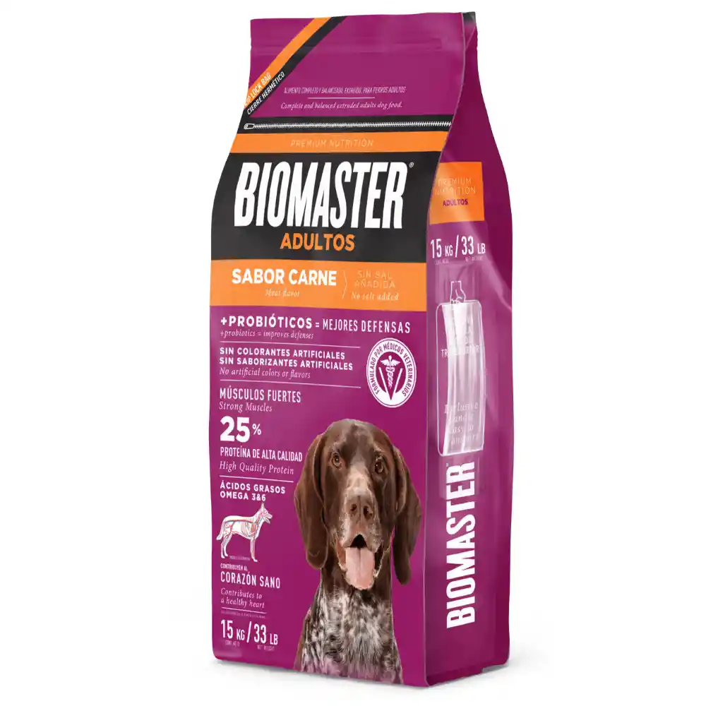 Biomaster Adulto Carne 15kg