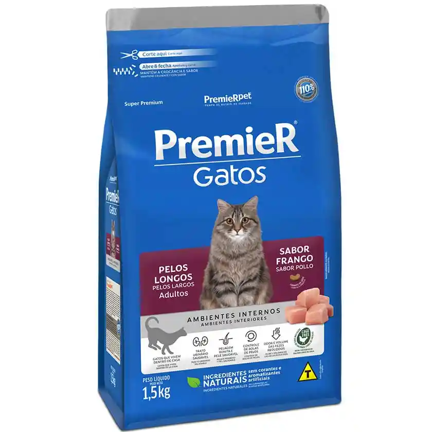 Premier Gato Adulto Pelo Largo 1,5kg