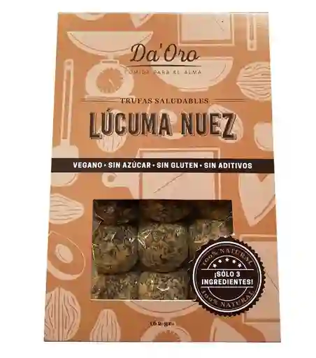 Trufas Lucuma Nuez (vegano, Sin Azúcar, Sin Gluten) Da'oro 162g