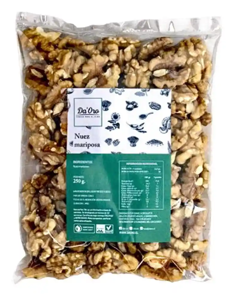 Nuez Mariposa Blanca Da Oro 250g