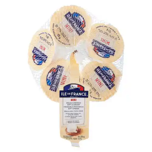 Queso Mini Brie 5 Unid - Ile De France 125g