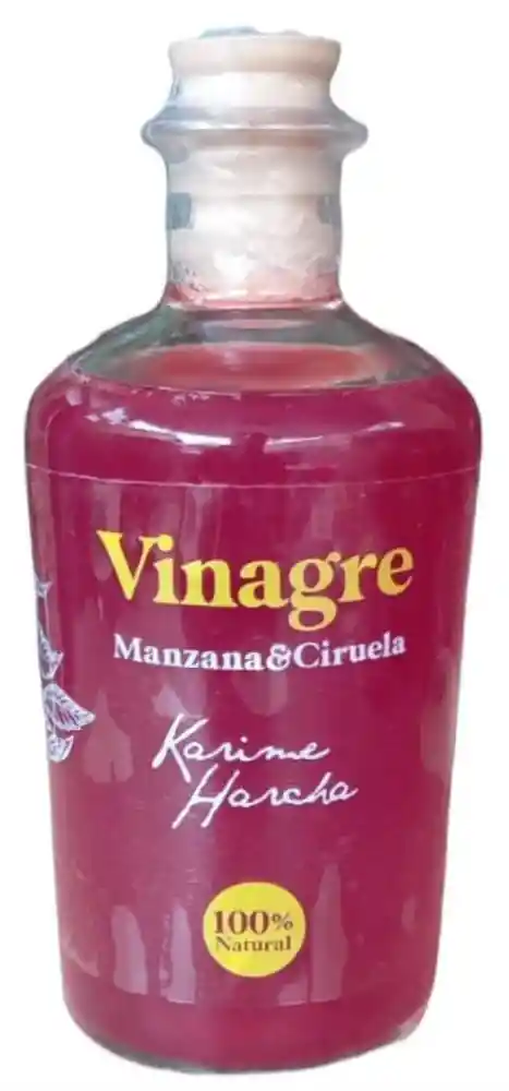 Vinagre De Manzana Con Ciruela Karime Harcha 200cc