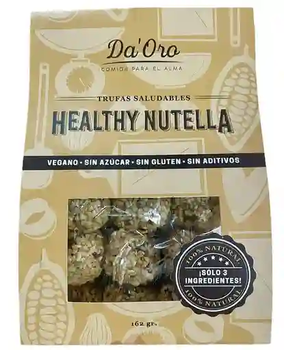 Trufas Healthy Nutella (vegano, Sin Azúcar, Sin Gluten) Da'oro 162g