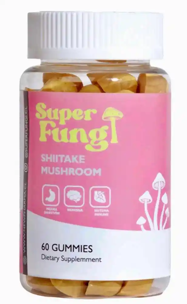 Super Fungi Shiitake Mushroom 60 Gummies New Pharma