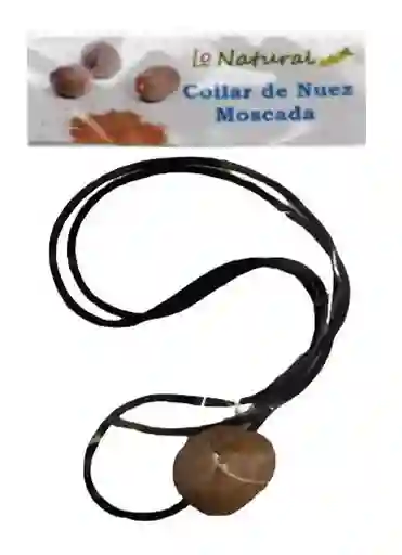 Collar De Nuez Moscada Hilo Negro Positiv - Alergias