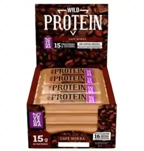 Barra Proteina De Café Mokka Caja 16 Unid. Wild Protein