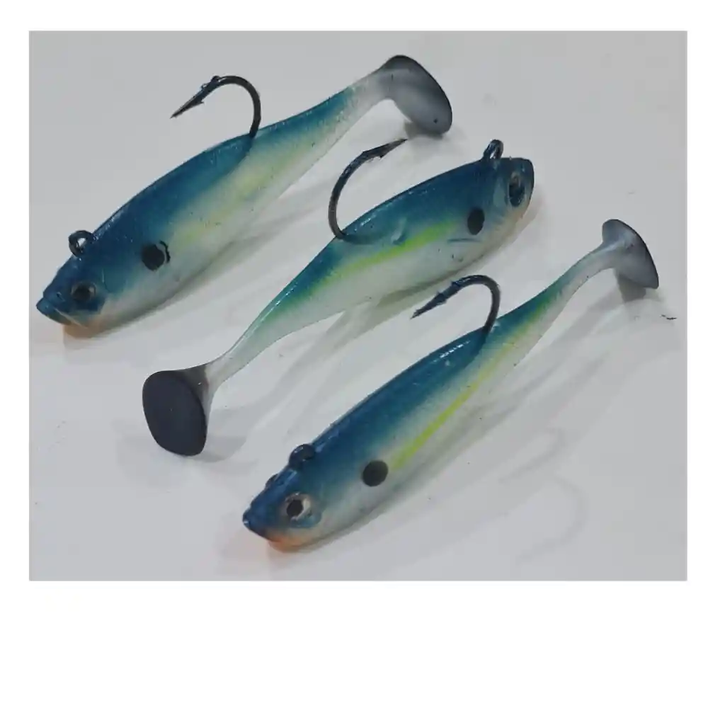 Señuelos Soft Storm Blue Steel Shad 11cms X3unidades