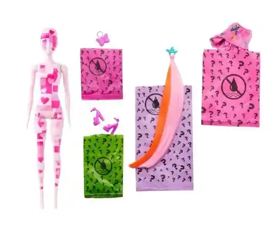 Mattel Barbie Muñeca Color Reveal Serie Mezclilla