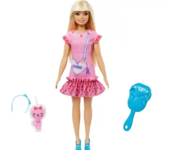 Mattel Barbie Muñeca My First Vestido Rosado