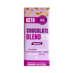 Barra De Chocolate Keto 45% Cacao