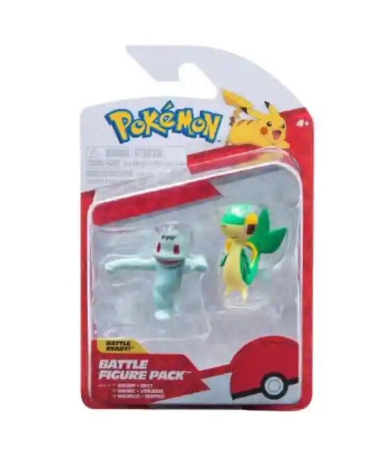 Jazmares Pokemon Battle Ready! Set 2 Figuras Machop+snivy