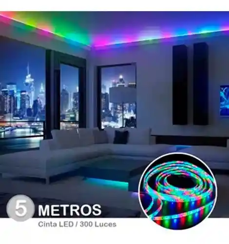 Tira De Luz Led Rgb 5 Metros 21831