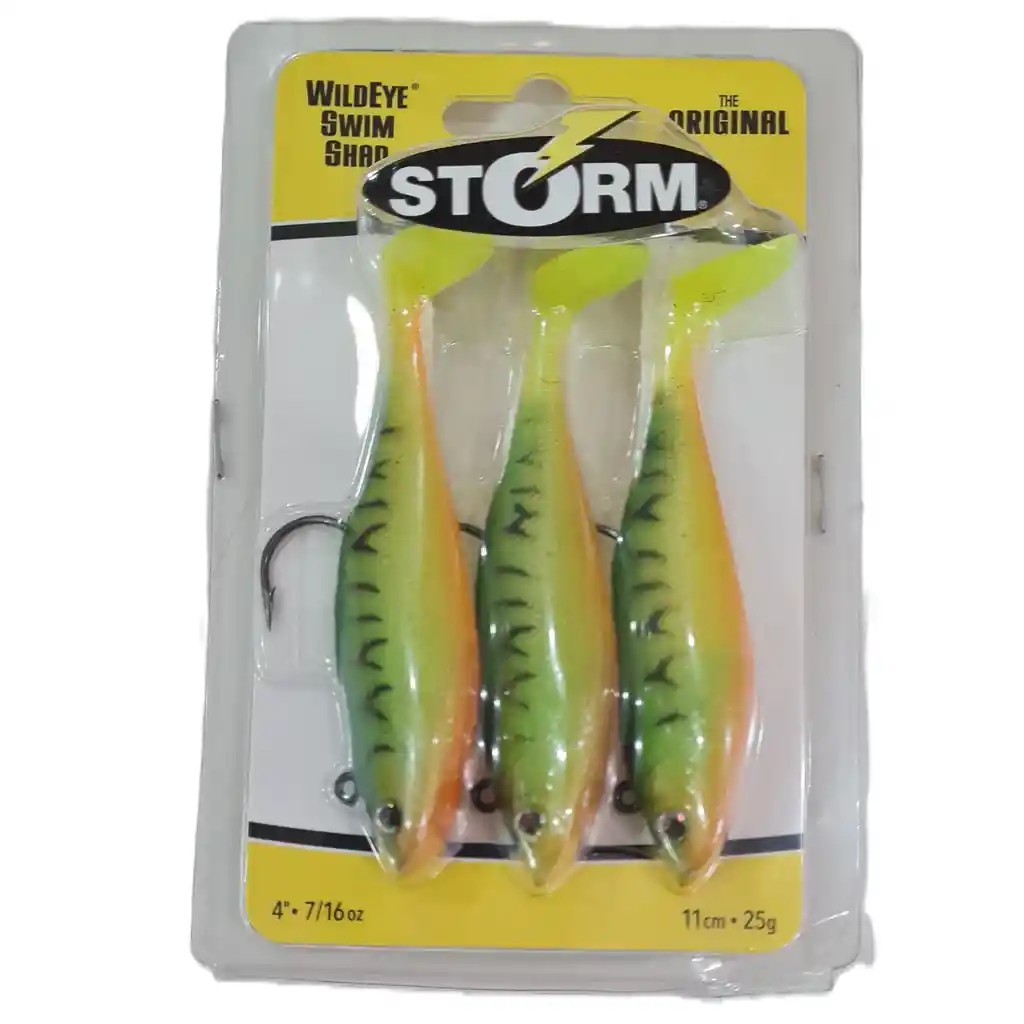 Señuelos Soft Storm Fire Tiger 11cms X3unidades