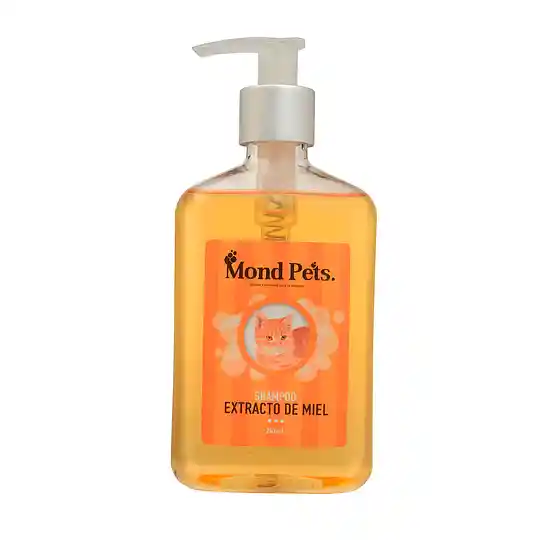 Shampoo Mond Pets (gato) De Extracto De Miel 250ml