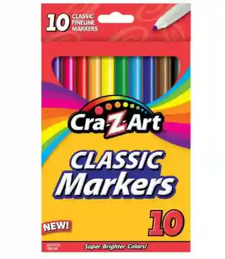 Cra-z-art Markers 10ú. Marcadores Classic Fineline