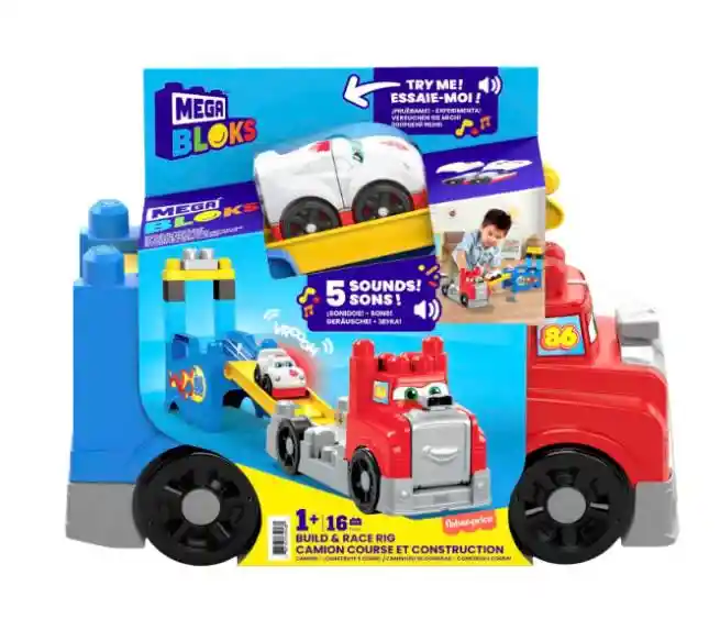 Fisher-price Mega Bloks Camión Construye Y Corre