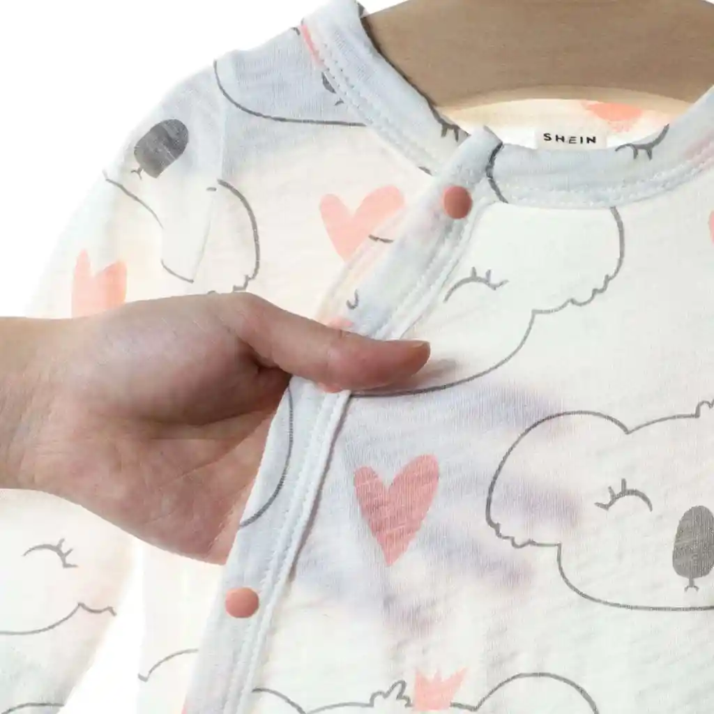 Pijama De Bebé Con Estampado De Koala En Tono Rosa 3-6 Meses