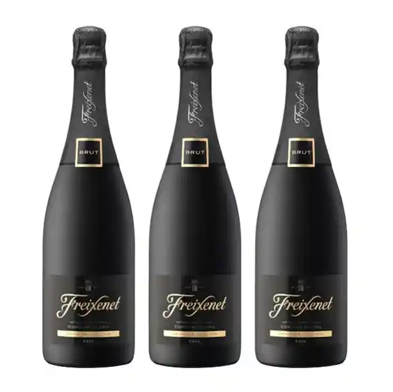 3 Espumantes Freixenet Cordon Negro Brut