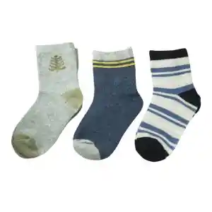 Set 3 Pares De Calcetines Para Niño 4-6a