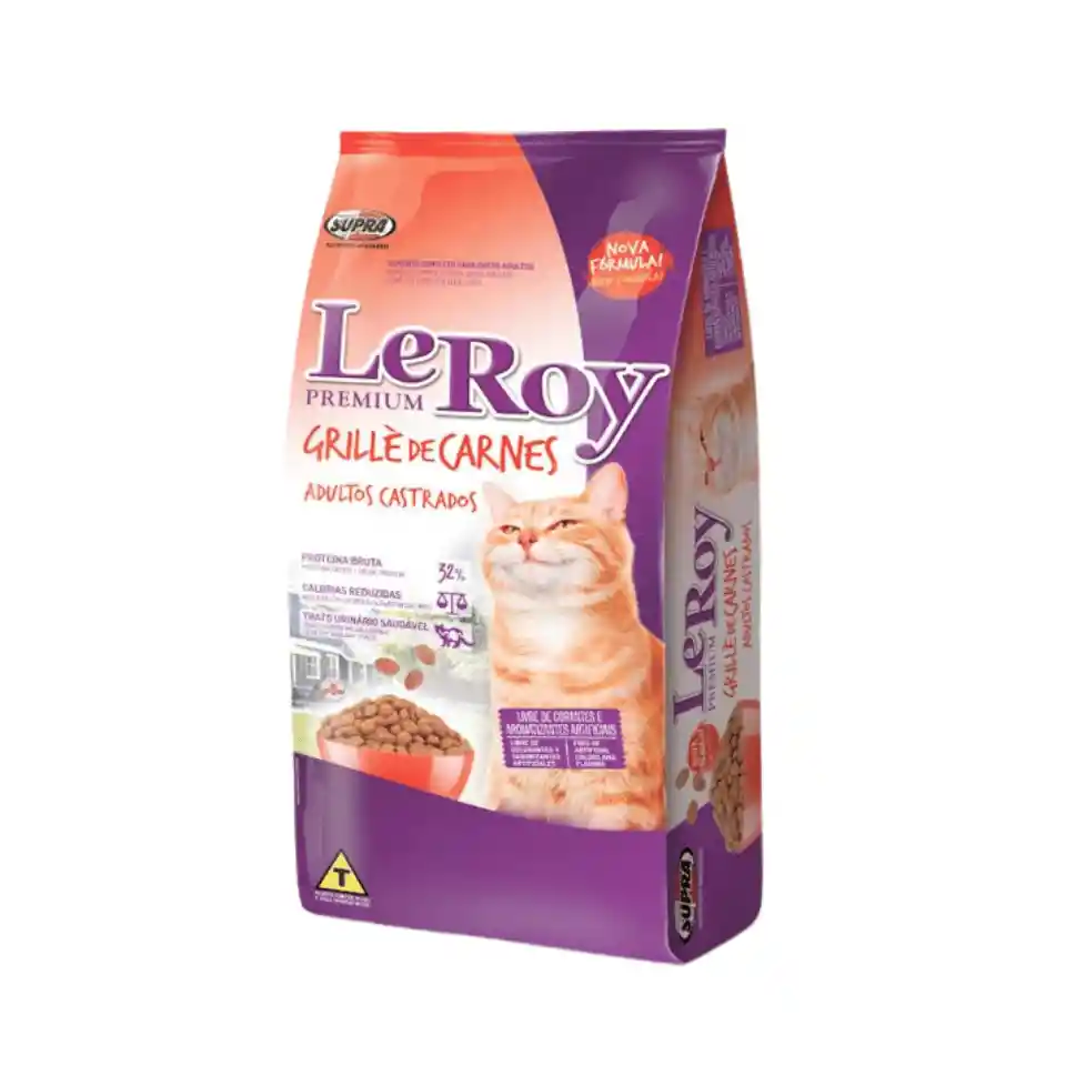 Leroy Alimento De Carne Gatos Castrados 10 Kg