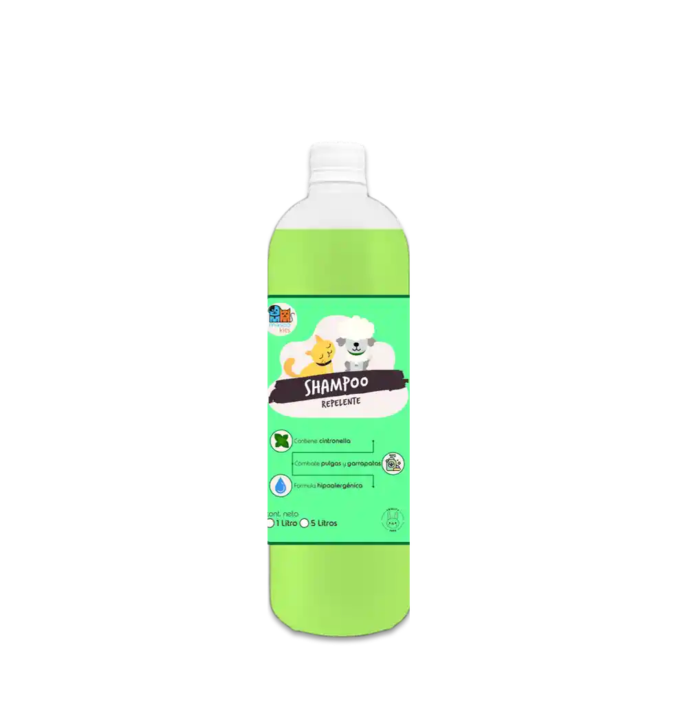 Super Shampoo Anti Pulgas Orgánico 1 Litro Perros Mascotas