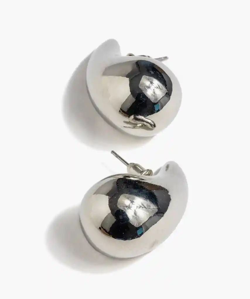Aros Gota Plateado