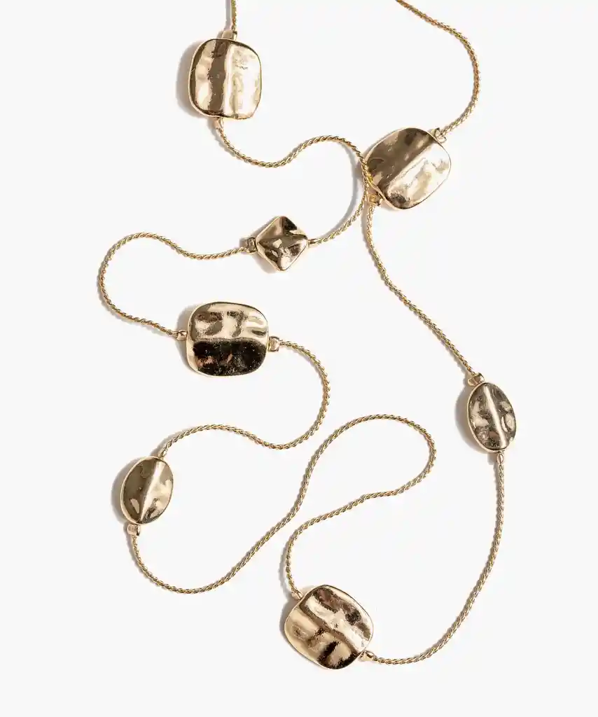 Collar Monedas Irregulares Dorado