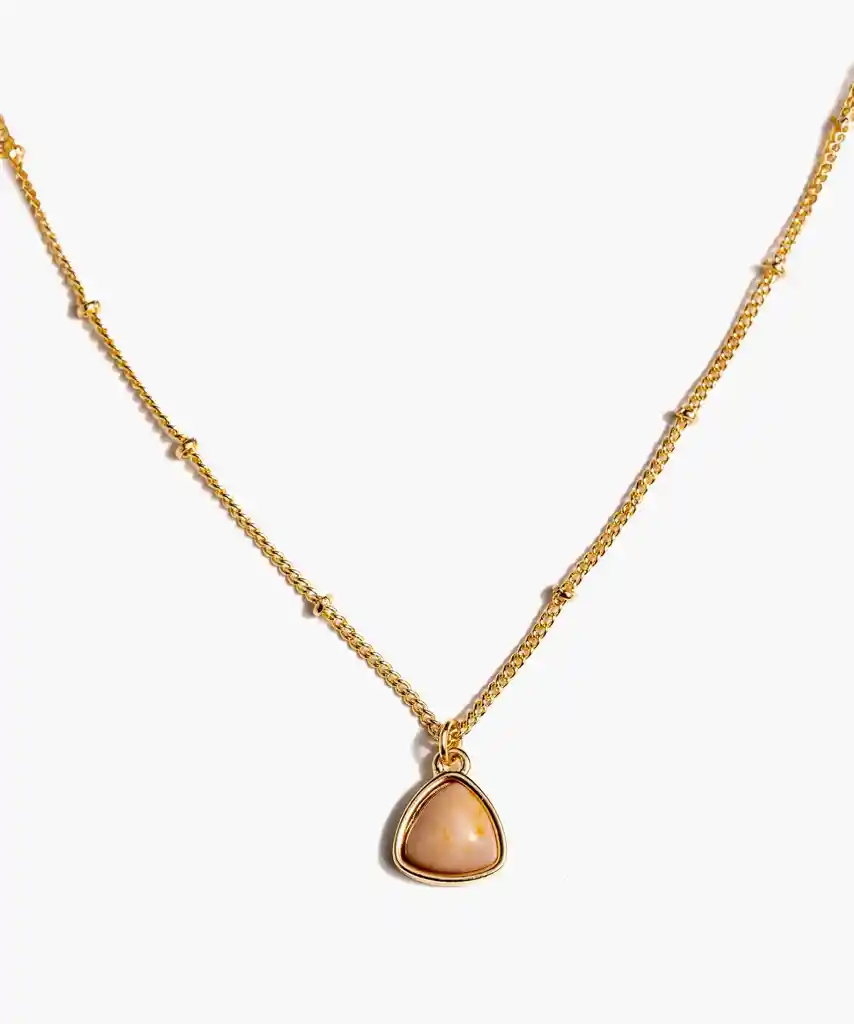 Collar Piedra Dorado