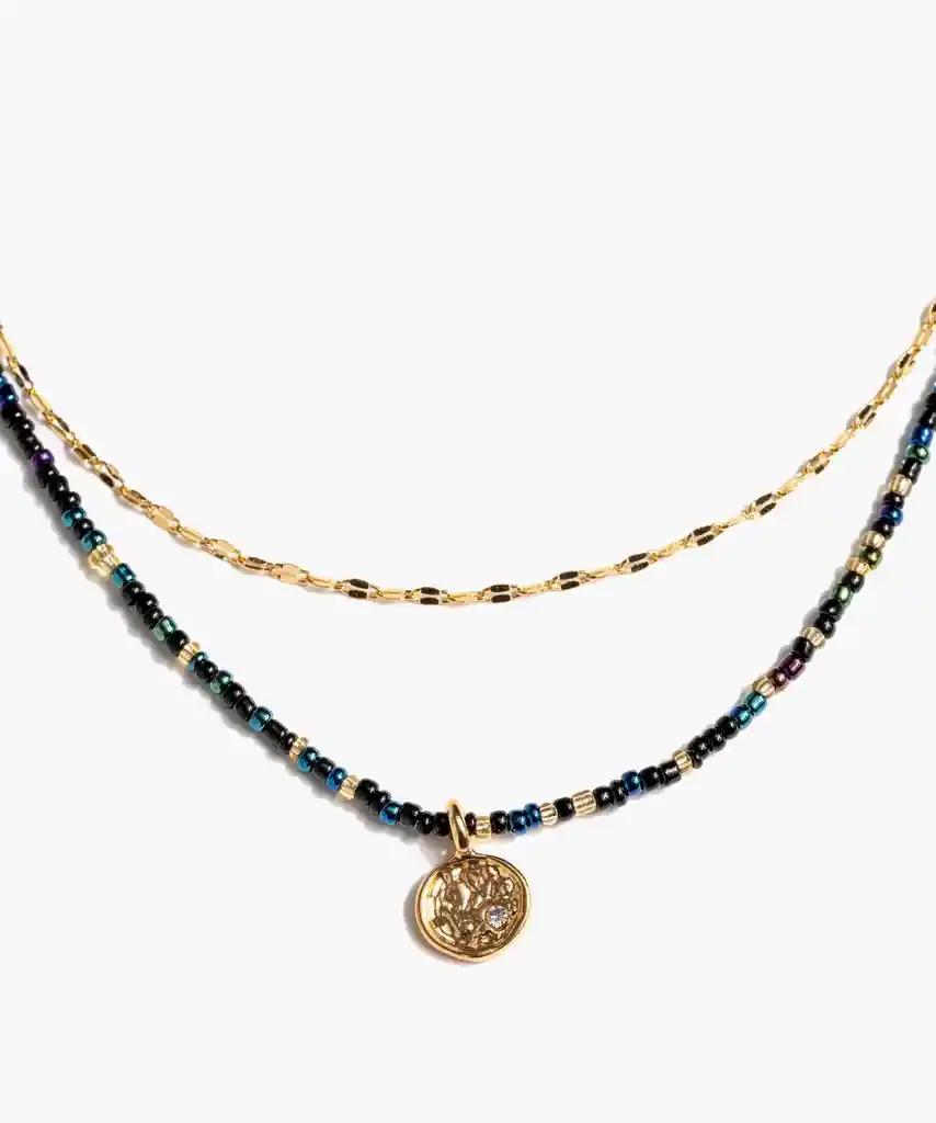 Collar Boho Doble Dorado