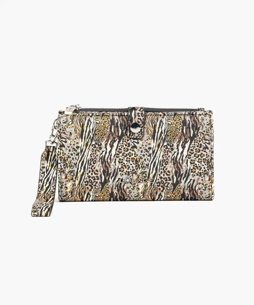 Billetera Snap Beige