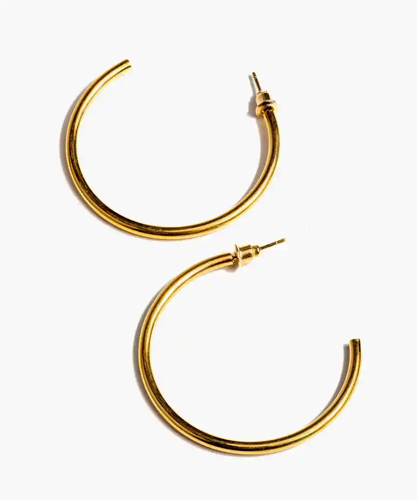 Aros Acero Inoxidable Argollas Básicas Dorado