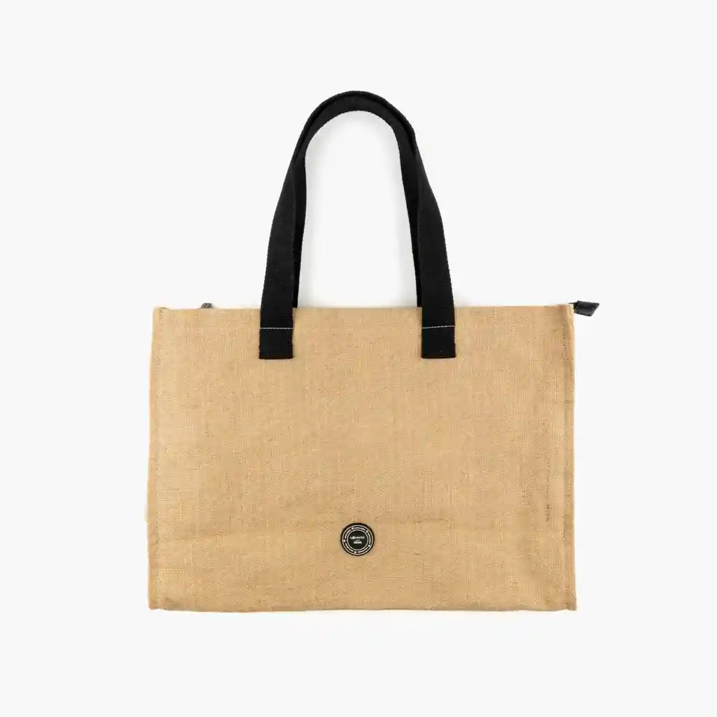 Bolso De Playa Yute Cooler Beige