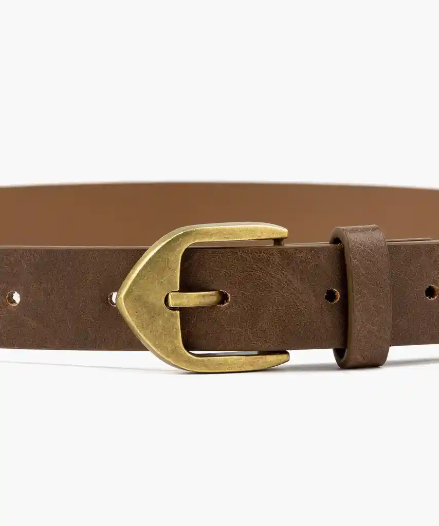 Cinturón Boho Hebilla Flecha S/m Camel