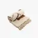 Manta Boho Algodón Beige